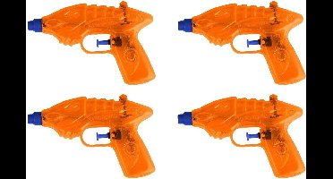 2x Waterpistool/waterpistolen oranje 16,5 cm