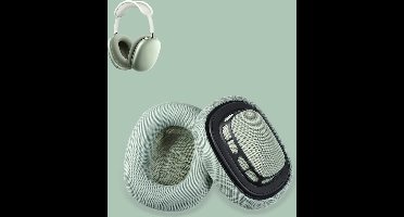 BukkitBow - Oorkussen Set Geschikt voor Apple Airpods Max – Vervangende Koptelefoon Oorkussens / Ear Pads - Memory Foam – Groen