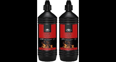 Esschert Design Lampolie - 2x - 1 liter - helder - fakkelolie - rookarm - binnen en buiten