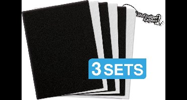 3x Filterset geschikt voor Miele - Totaal 6 Filters - 3x Motorfilter & 3x Hygiënefilter - 200x125mm - Ook Universeel Voor Elke Stofzuiger met Motor- en/of MicroFilter - O.a. Geschikt voor Miele C3, C2, C1, S8, S6, S5, S4, S2, S8000, S6000, S5000 etc.