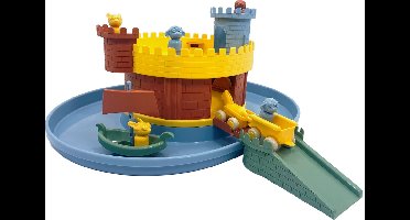 Viking Toys RE:LINE - Kasteel Met Slotgracht - Speelset Inclusief Kasteel, 5 Speelfiguren, Boot En Wagentje - Gemaakt Van 100% Gerecycled Plastic - Geschikt Vanaf 1 Jaar