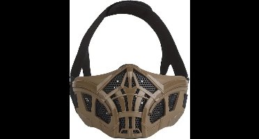 Bovista Airsoft Masker - Paintball - Mask - Tactical Helmet - Helm - Half Face - Bruin