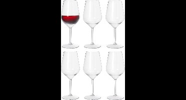 Duni Wijnglas Elegance - 6x - chique - onbreekbaar kunststof - 400 ml - vaatwasser bestendig