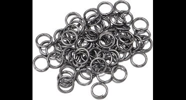 Sleutelring - 5mm - Gun metal - Per 200 stuks