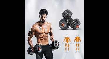 Dumbell - Halterstang met gewichten 20 kg - Halterstang - Kettlebell - thuis - work out - gymen - gewichten - dumbell - squats