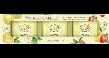 Yankee Candle Filled Votive 3-pack - Iced Berry Lemonade