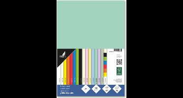 Kangaro papier - A4 - 160 gram FSC - pak 50 vel - pastel groen - K0039P004