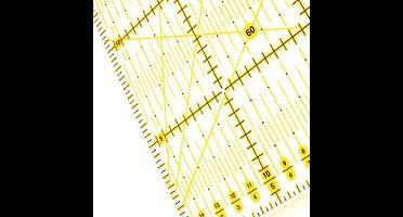 OLFA/OTE Omnigrid Liniaal 15 x 60 Centimeter ideaal voor snijden van lange stukken stof Quilt liniaal