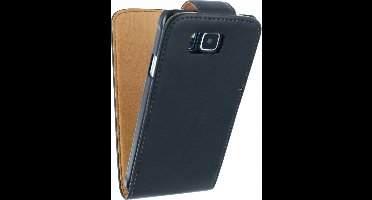 Xccess Leather Flip Case Samsung Galaxy Alpha Black