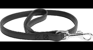 Duvoplus - Uitlaatriem Voor Dieren - Hond - Popular Leder Leiband 100cm/18mm Zwart - 1st