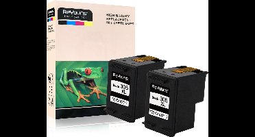 ReYours® huismerk Inktcartridge voor HP305 / HP305XL 305XL Zwart x 2 stuks