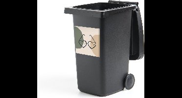 Container sticker Zonnebril - Hart - Pastel - 40x40 cm - Kliko sticker