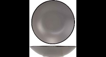 SPECKLE DARKGREY DIEP BORD D20XH5.3CMZWARTE BOORD