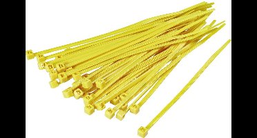 TRU COMPONENTS 1593696 TC-CV150S203 Kabelbinder 155 mm 2.50 mm Geel 100 stuk(s)