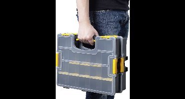 Basetech Assortimentsdoos (l x b x h) 370 x 286 x 140 mm Aantal vakken: 15 Variabele ondervedeling 1 stuk(s)