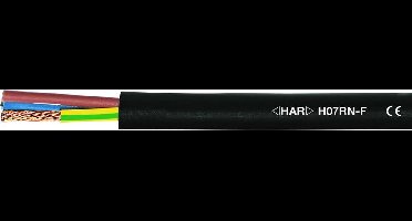 HELU 37062 Rubberkabel H07RN-F 5 G 2.5 mm² Zwart 50 m