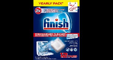 Finish Vaatwasser Reiniger Jaarpack - 12 tabs - Machinereiniger - Vaatwasmachinereiniger