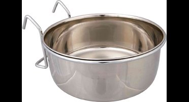 Trixie voerbak met houder om op te hangen rvs 900 ml 14 cm