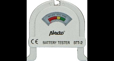 Alecto BTT-2 Universele batterij tester - Zilver