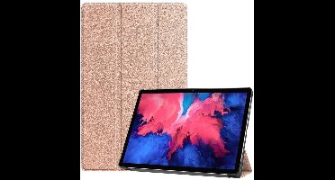 Hoes Geschikt voor Lenovo Tab P11 Pro hoes - Hoes Geschikt voor Lenovo Tab P11 Pro bookcase Rose Goud - Trifold tablethoes smart cover - hoes Hoes Geschikt voor Lenovo Tab P11 Pro 11.5 inch - Ntech
