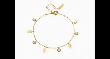 Armband - Goudkleurig- verguld - dames - Vrouwen - feest sieraden - verjaardag cadeau - cadeau - vakantie