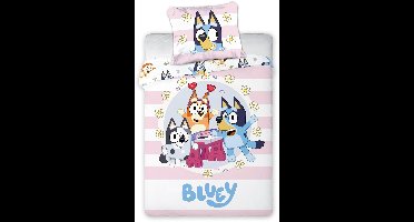 Bluey BABY / Peuter dekbedovertrek Cuddle - 135 x 100 + 40 x 60 cm - Katoen