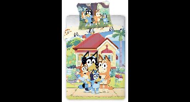 Bluey BABY / Peuter dekbedovertrek Cuddle - 135 x 100 + 40 x 60 cm - Katoen