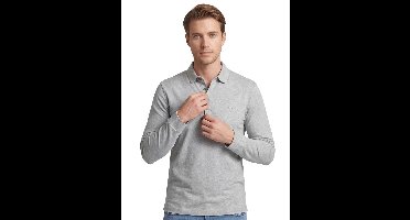 Hugo Boss polo lange mouw grijs
