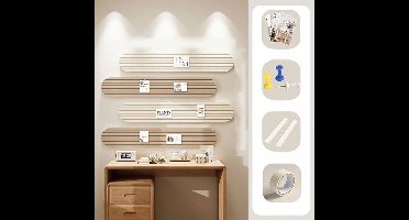 Muursticker met groeven van vilt voor de slaapkamer, fotowand, fotografie-rekwisieten, huisdecoratie - displaybord voor schema's, thuis of op kantoor, collagebord - prikbord, viltbord, doe-het-zelf presentatiewand, memobord