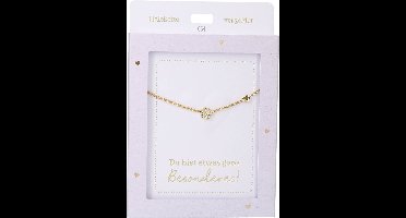 Depesche ketting goud hart hanger - verstelbaar roestvrij staal sieraad.