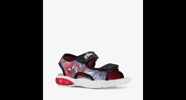 Spider-Man jongens sandalen met lichtjes zwart rood - Maat 26