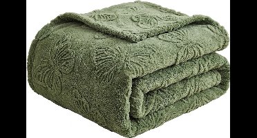 Solvix Sprei – Deken – Fleece Plaid – Zachte Sherpa Deken – Warm en Lichtgewicht – Geruit Design – Voor Bank en Bed