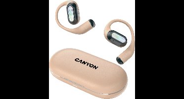 Canyon OnFlow 12 - TWS Bluetooth Headset - Air Conduction - 4-Microfoon ENC - Beige