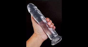 Oneay 4.5cm*21cm Realistische dildo met zuignap voor vrouwen, transparante dildo replica, transparant masturbatiehulpmiddel voor vrouwen