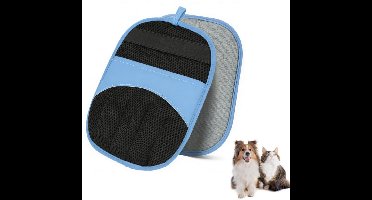 Blauwe-Huisdier-Verzorgingshandschoen-Haarverwijderaar-Voor-Honden-Katten-Zachte-Siliconen-Uitborstelhandschoen-Efficiente-Huisdier-Vacht-Verwijderaar