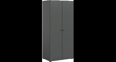 xonox.home Darw kledingkast met 2 deuren (B/H/D: 80x176x51 cm) antracietkleurig