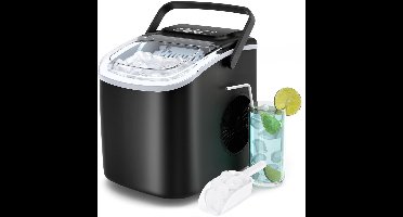 Core® Krachtige IJsblokjesmachine – 2 Afmetingen – Zelfreinigende IJsmachine – Zwart - 29cm x 22cm x 30 cm