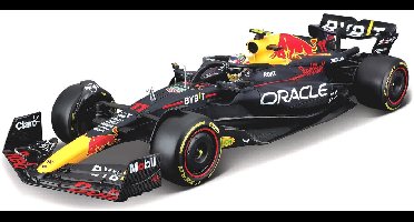 Bburago Red Bull Rb19 - Modelauto - Schaal 1:18 - Donker Blauw/Rood/Geel
