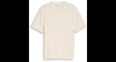 Tom Tailor - Gebreide trui met ribbelstructuur - Maat XL - Gardenia White