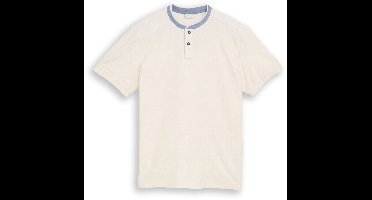 Tom Tailor - Poloshirt met opstaande kraag - Maat XL - Gardenia White