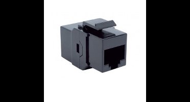 BACHMANN Keystone CAT6 UTP koppelstuk RJ45 niet afgeschermd, zwart