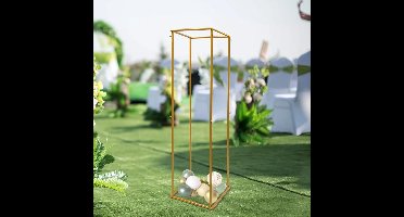 Gouden Bruiloft- Decoratieve Bloem Stand Metalen -Achtergrond Landing Bloem Ballon Frame= Party Evenement Decoratie