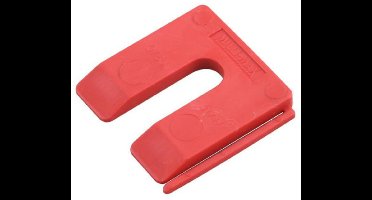 Uitvulplaatje 5mm rood per stuk