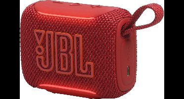 JBL Go 5 - Draadloze Bluetooth Mini Speaker – Voor Onderweg en Thuis – Sfeerverlichting - Draadloos Muziek Box – Boxje - 10 uur - IP68 - Waterdicht - Rood