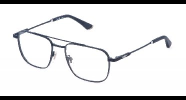 Police VPLQ75 Blu scuro opaco 54/18/145 MAN Brilmonturen