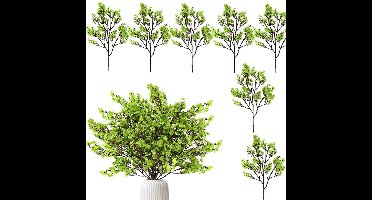 7 Boeket Simulatie Bloemen - Kunstmatige Boeket - Simulatie Zijde Bloemen - Huis DIY Decoratie Simulatie Bloemen - Geschikt Voor Bruiloft / Tafel / Huis Decoratie (Groen)