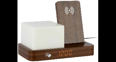 Karlsson Wekker Retro - Mokka - 11.5x15.4x20cm - Modern - Wekker voor slaapkamer - Wekkers