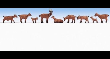 NOCH 15752 H0 Geiten figuren Geverfd, Staand