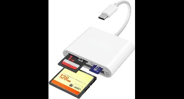 Core® Sd Kaart Lezer - SD-kaart - SD-kaartlezer USB-C - Wit - 17cm x 10cm x 2cm