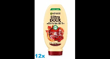 Garnier Ultra Doux Conditioner Helende Esdoorn – 12 x 250 ml – Castorolie & Esdoornsap – Voor Zeer Beschadigd Haar